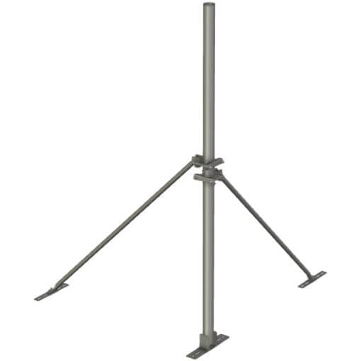 APAC GC76 76mm galvanised steel roof mounted mast pole