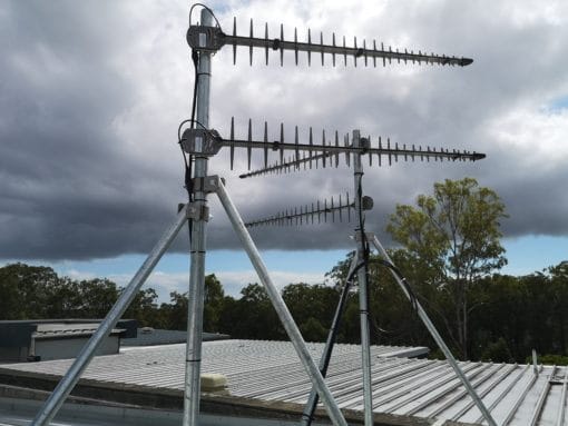 Poynting LPDA antennas used as DAS donor antenna scaled